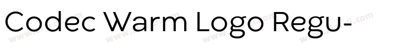 Codec Warm Logo Regu字体转换